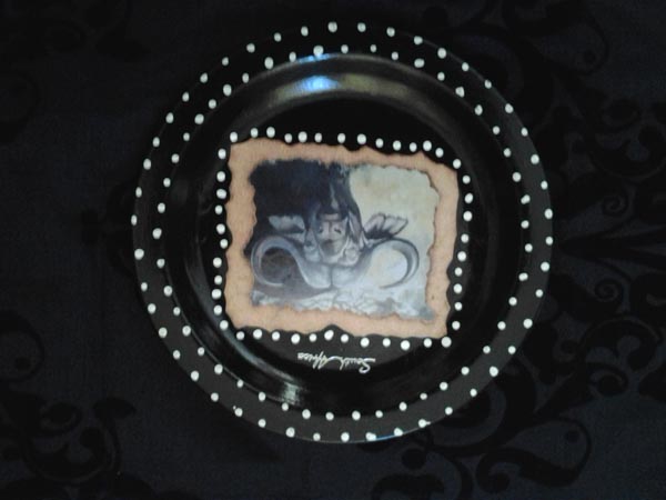 Decorative Plate with Buffalo Picture Made in SA