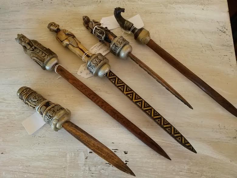 Wooden letter openers